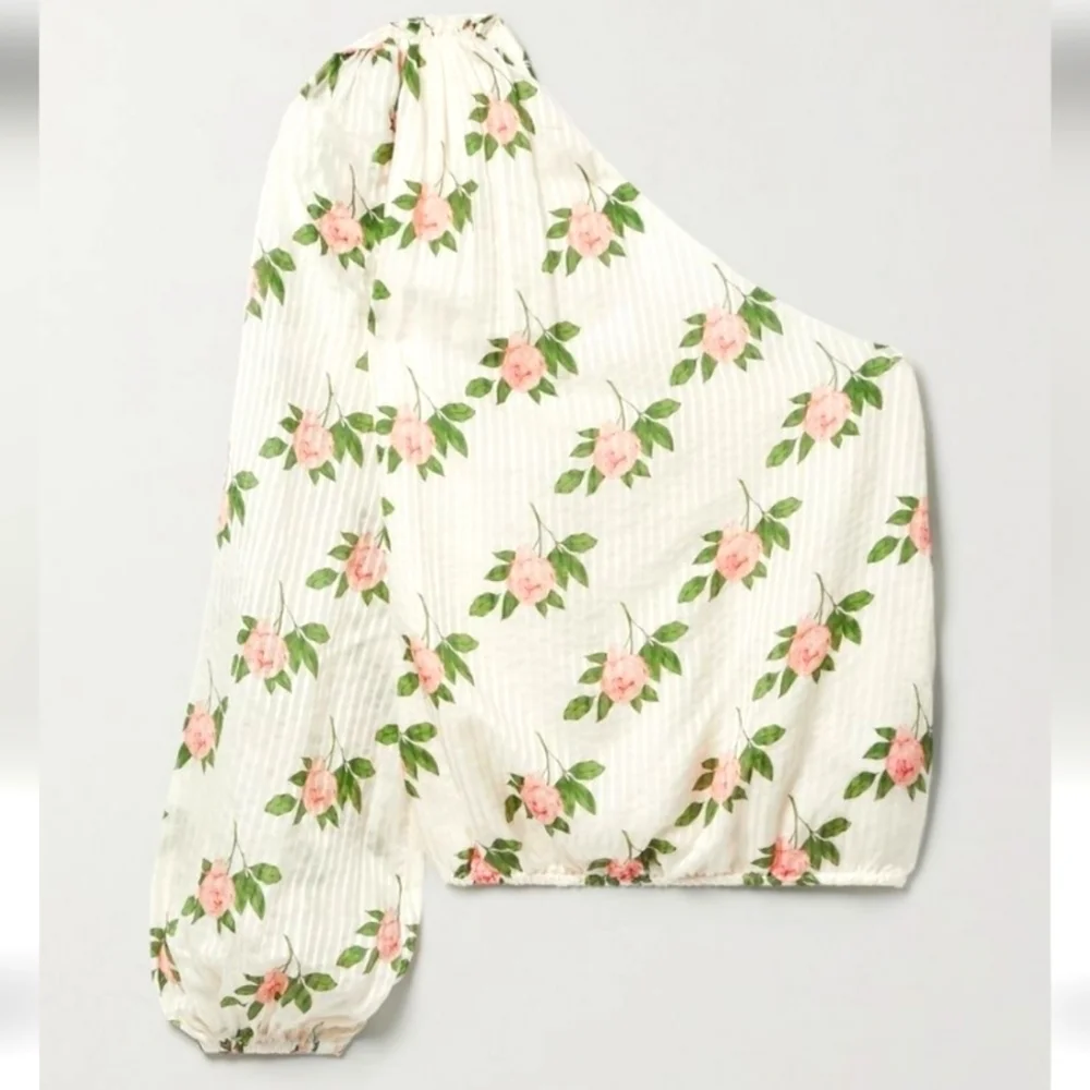 Cami Nyc The Lenore One Shoulder Top Floral - Picture 4 of 14